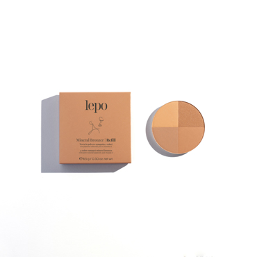 Lepo 4-Color Compact Mineral Powder Refill  Λάμψη σε Μορφή Πούδρας σε 4 Γήινες Αποχρώσεις 8,5g
